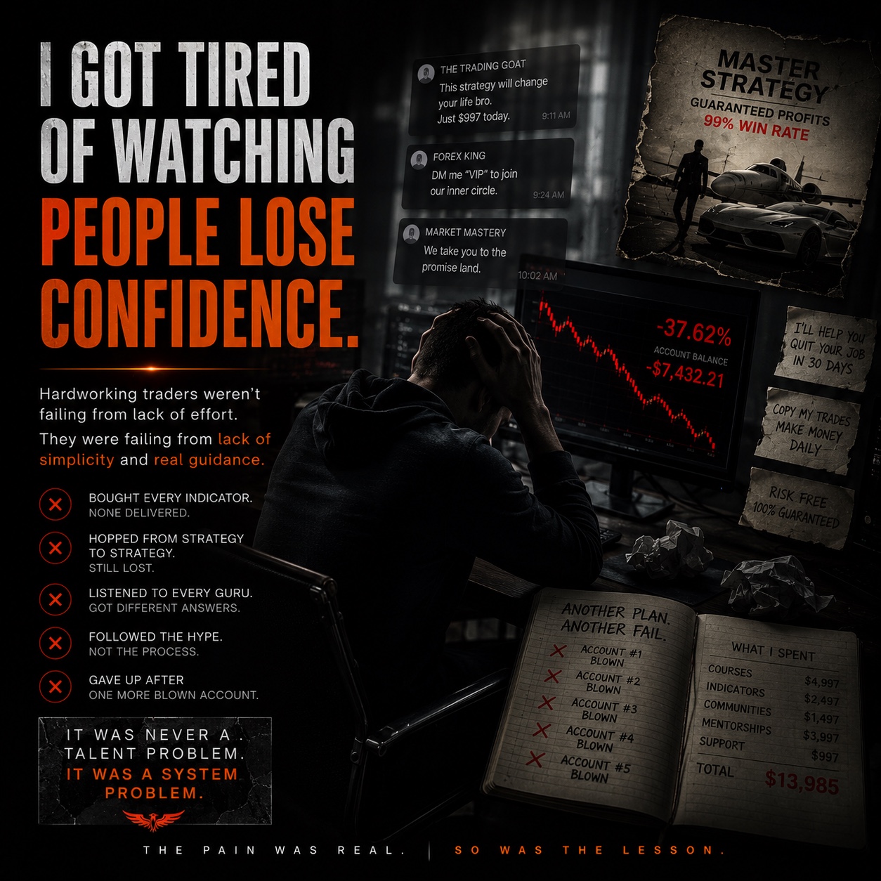 I got tired of watching people lose confidence graphic