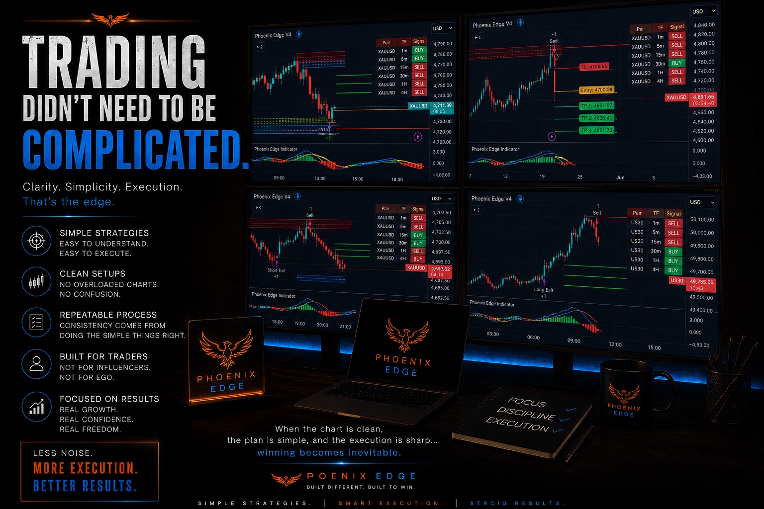Phoenix Edge indicator screens